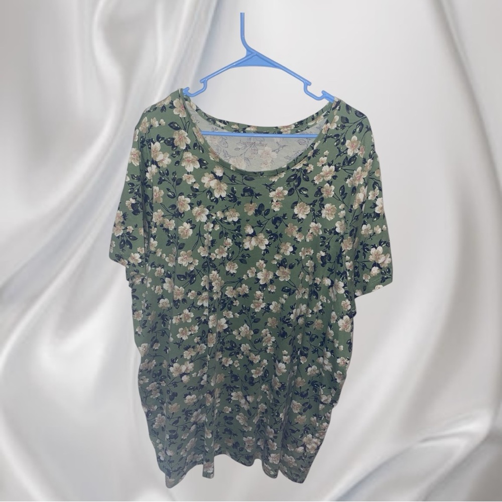 Floral Green Women's Top